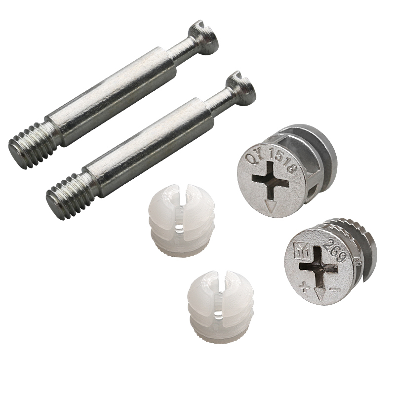 Furniture Joinery Hardware - 20 ชุด 3-in-1 ข้อต่อน็อตล็อคแคม อุปกรณ์ยึด สกรูเดือย