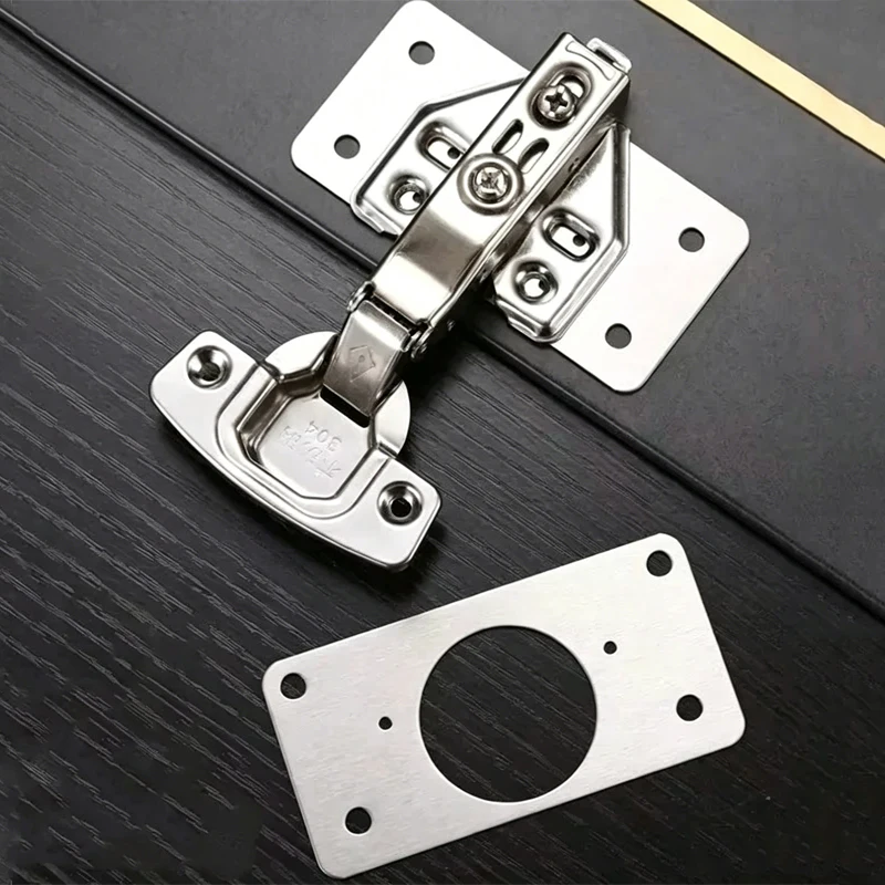 Furniture Hardware Repair - แผ่นซ่อมบานพับ 4 คู่ สำหรับตู้ เฟอร์นิเจอร์ ลิ้นชัก
