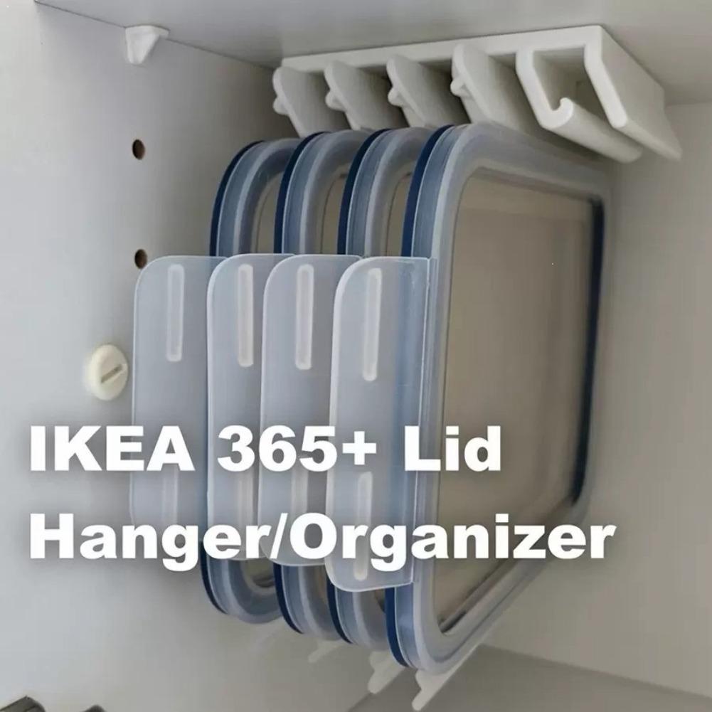 Shelf Bracket Pair - ที่แขวนฝาภาชนะใส่อาหารในครัว ชั้นวางของประหยัดพื้นที่ในตู้ ที่แขวนพลาสติก ชั้นวางติดผนังแบบหลายช่อง ตะขอแขวนแข็งแรง