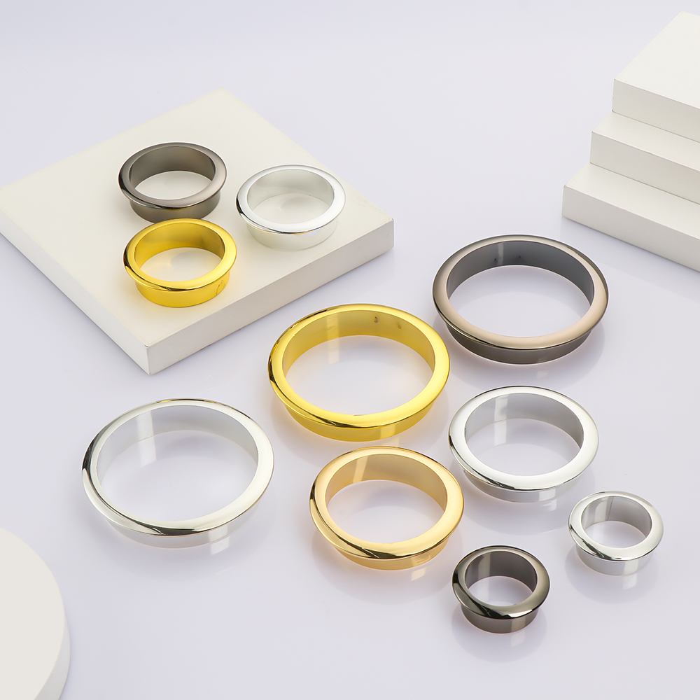 Furniture Hardware Decorative - ฝาครอบสายไฟอุปกรณ์เสริมโต๊ะคอมพิวเตอร์แบบห่วงตกแต่งช่องแอร์ช่องแอร์พอร์ตสายอุปกรณ์เหล็กเครื่องตกแต่งบ้านเก็บของบนโต๊ะ