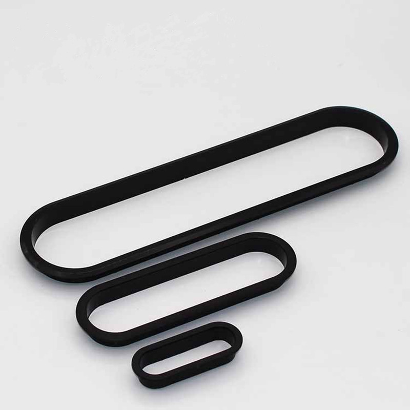 Furniture Hardware Decorative - ปลั๊กครอบสายไฟพลาสติก 2 ชิ้น รูปวงรี สำหรับโต๊ะคอมพิวเตอร์ ที่ยึดสายไฟ