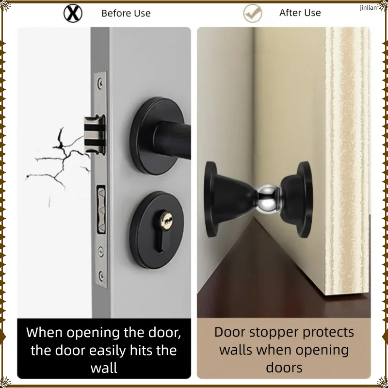 Magnetic Catch Door - ตัวดูดประตูแม่เหล็กซิลิโคนใหม่ แข็งแรง ป้องกันการชนผนัง ลดเสียงกระแทก ประตูปิดเงียบสนิท ยึดติดกับพื้นผนังได้อย่างมั่นคง