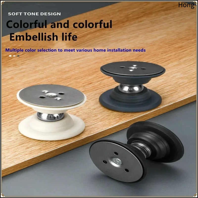 Magnetic Catch Door - ตัวดูดประตูแม่เหล็กแรงสูง วัสดุพลาสติก ปรับมุมได้หลายทิศทาง ฐานหนา ป้องกันการชนเงียบ สำหรับประตูห้อง