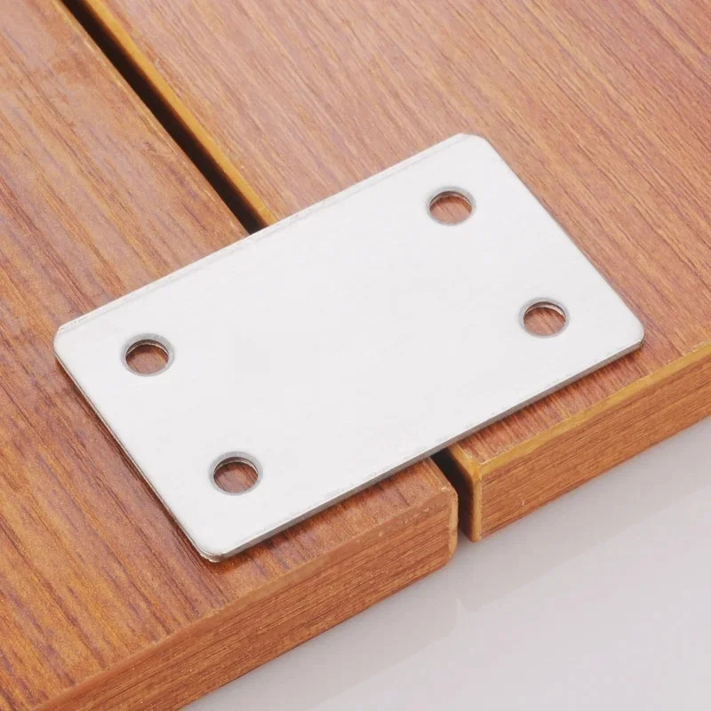 Furniture Joinery Hardware - ขายึดรูปตัว L สแตนเลส 10 ชิ้น แผ่นเหล็กเชื่อมต่อเร็ว