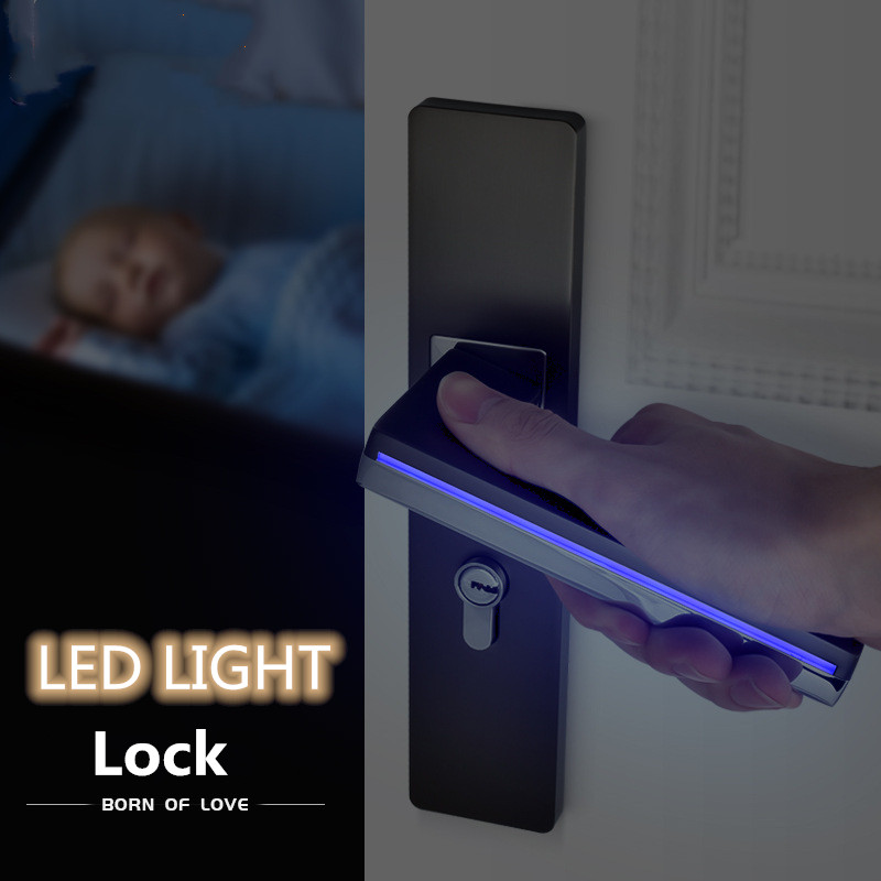Zinc Furniture Hardware - ไฟ LED มือจับประตูสําหรับประตูภายในโลหะผสมสังกะสี Rosette และแผ่นประตูชุดไม้ Passage