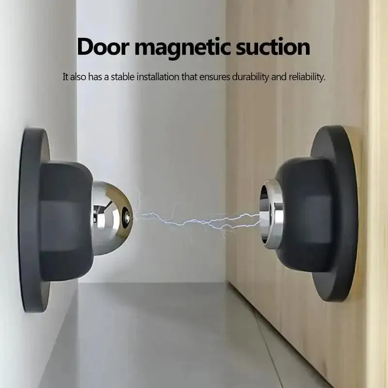 Magnetic Catch Door - ที่กั้นประตูแม่เหล็กซิลิโคน, แรงดูดสูง ป้องกันการชนเงียบ เหมาะสำหรับใช้ในโรงแรมและที่พักอาศัย