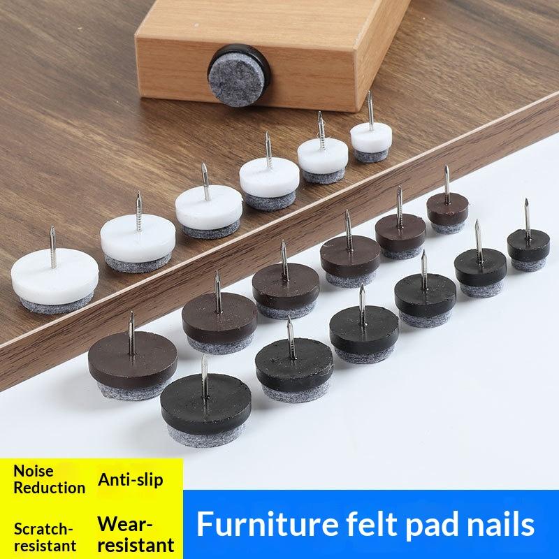 Furniture Hardware Legs - 10 ชิ้น หมุดพลาสติกกันลื่น แผ่นรองขาเก้าอี้ โต๊ะ เตียง
