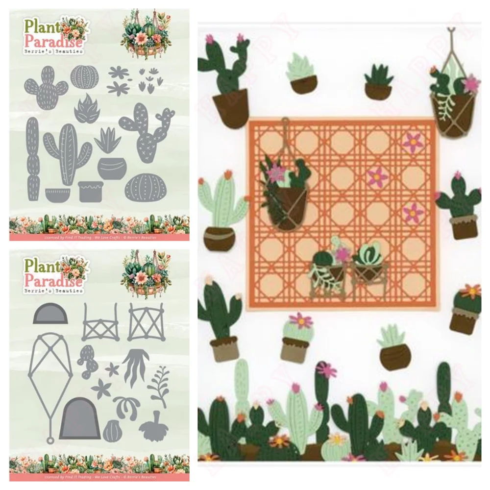 Furniture Paradise & Hardware Ghaziabad Photos - พืชกระบองเพชร Paradise โลหะหัตถกรรมตัด Dies DIY Scrapbooking