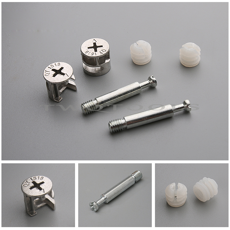 20 ชุด 3-in-1 ข้อต่อน็อตล็อคแค - Furniture Joinery Hardware บทวิจารณ์และราคา