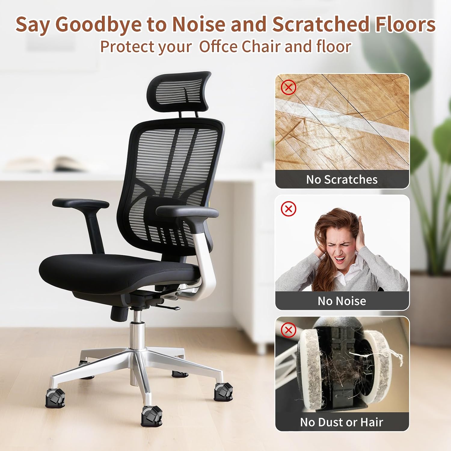 แผ่นรองขาเก้าอี้ 5 ชิ้น แผ่นรอ - Furniture Hardware Legs บทวิจารณ์และราคา