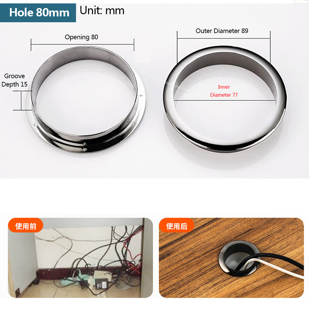 ฝาครอบสายไฟอุปกรณ์เสริมโต๊ะคอม - Furniture Hardware Decorative บทวิจารณ์และราคา