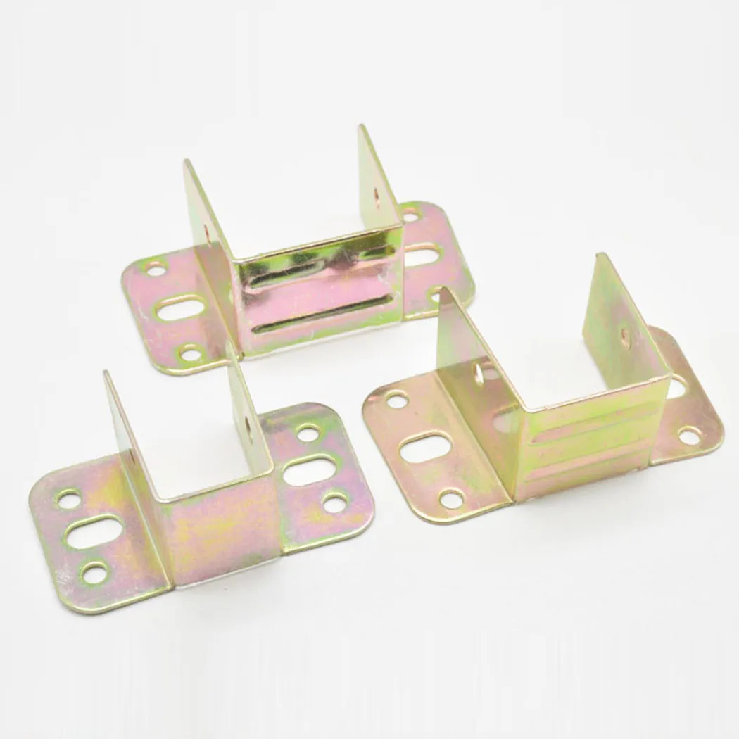 2pcs U รูปโลหะวงเล็บเตียงเตียง - Furniture Joinery Hardware บทวิจารณ์และราคา