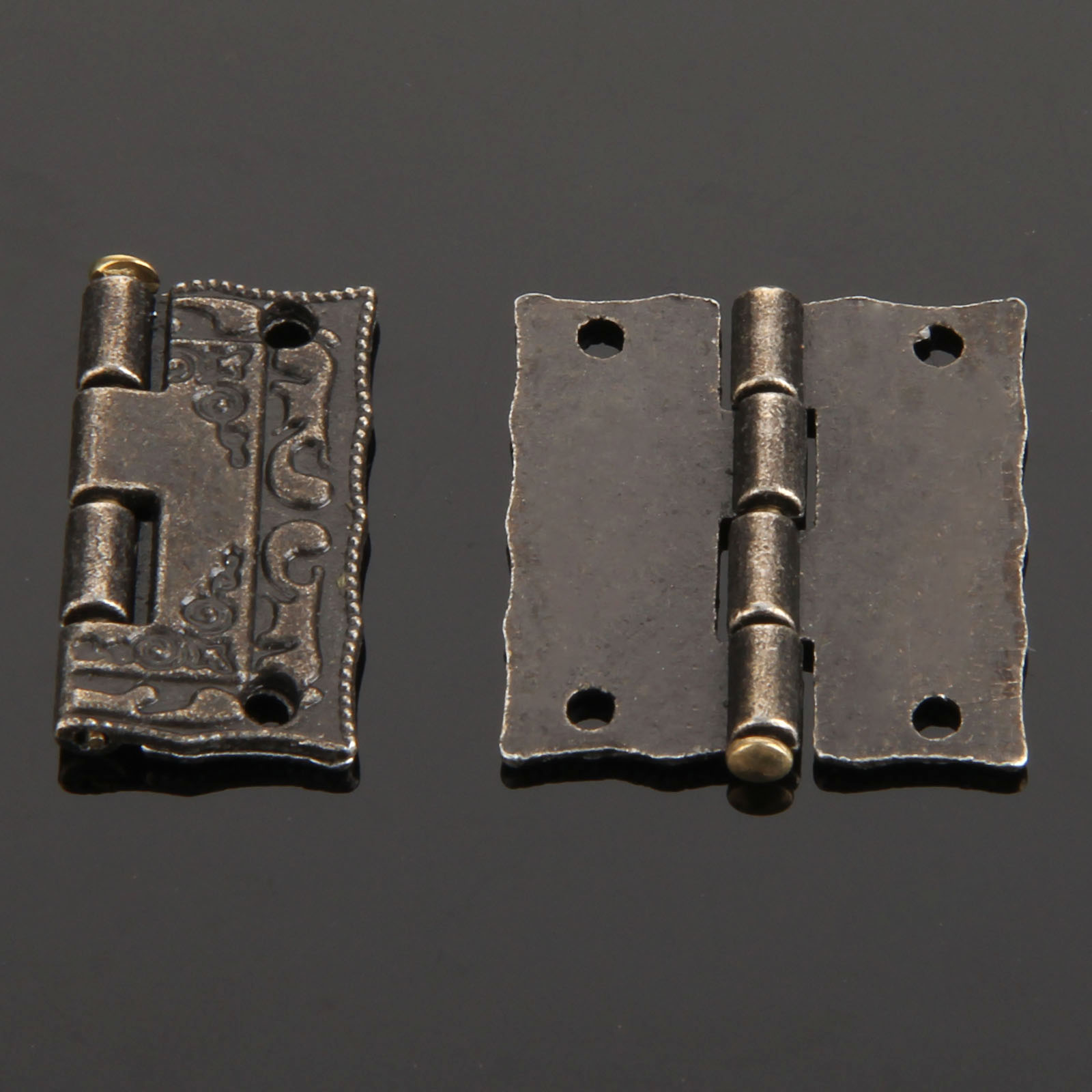 บานพับเหล็กสีบรอนซ์โบราณ 12 ชิ - Furniture Hardware Vintage บทวิจารณ์และราคา