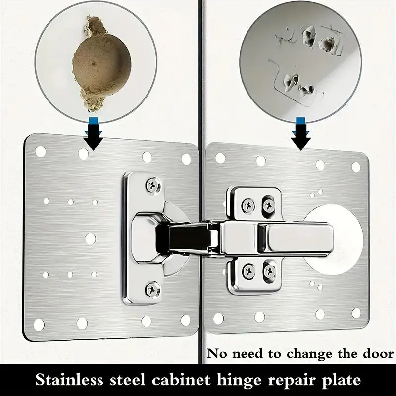ชุดแผ่นซ่อมบานพับตู้ สแตนเลส ส - Furniture Hardware Repair บทวิจารณ์และราคา