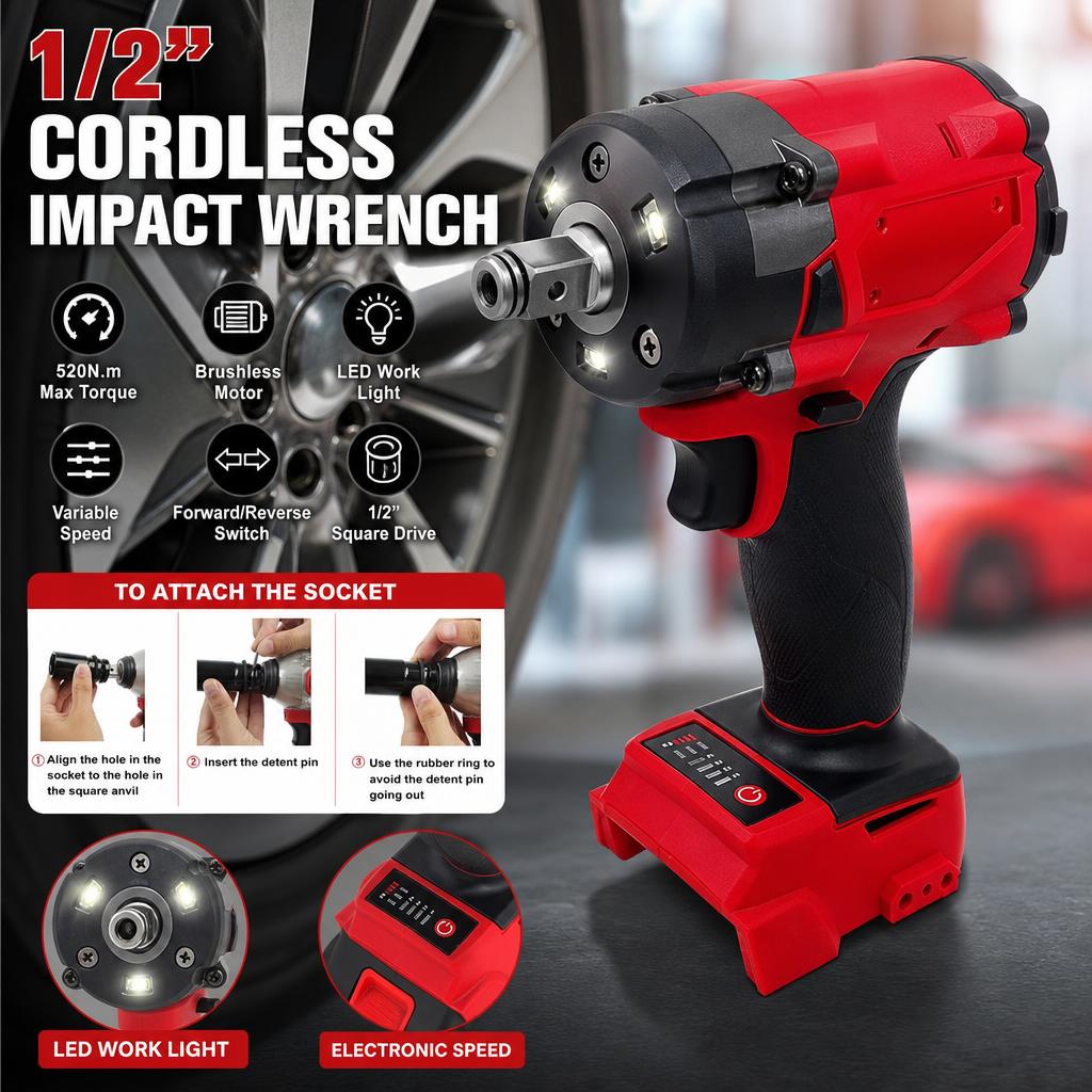 ประแจกระแทกแรงบิดสูง M18 Fuel  - Milwaukee Drill M18 Fuel บทวิจารณ์และราคา