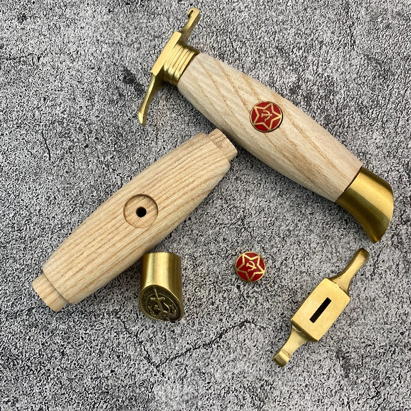 ด้ามจับไม้เนื้อแข็งธรรมชาติพร้ - Furniture Hardware Supply บทวิจารณ์และราคา