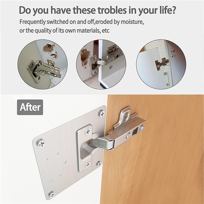 KAK 8 ชิ้นบานพับแผ่นซ่อมแปรงสแ - Furniture Hardware Repair บทวิจารณ์และราคา
