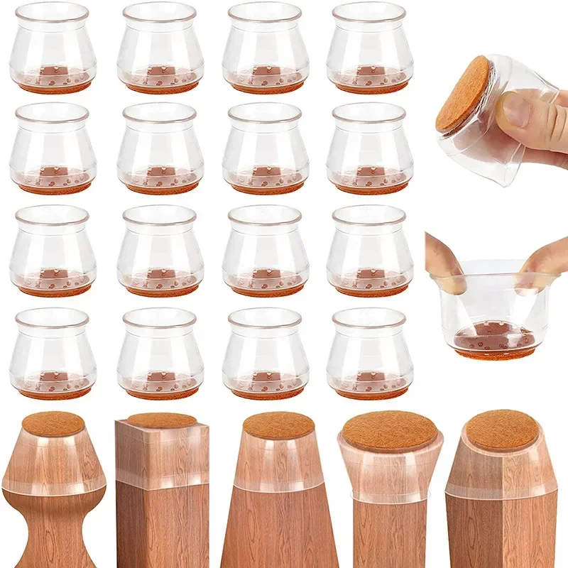 4/16pcs เก้าอี้ขา Caps ยางฟุต  - Furniture Hardware Legs บทวิจารณ์และราคา