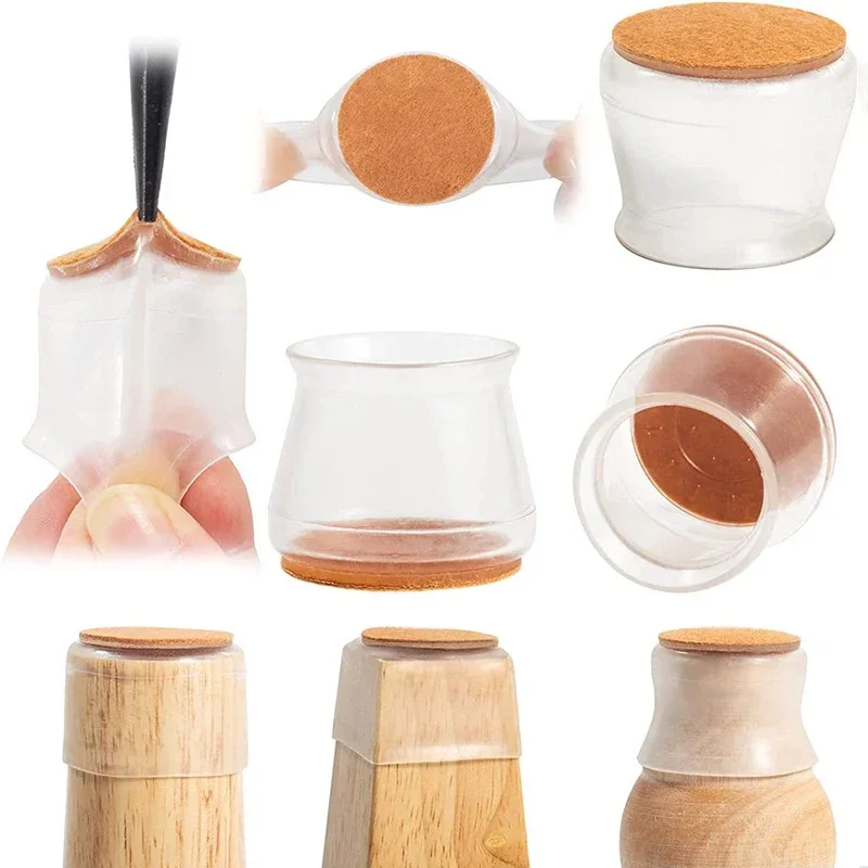 4/16pcs เก้าอี้ขา Caps ยางฟุต  - Furniture Hardware Legs บทวิจารณ์และราคา