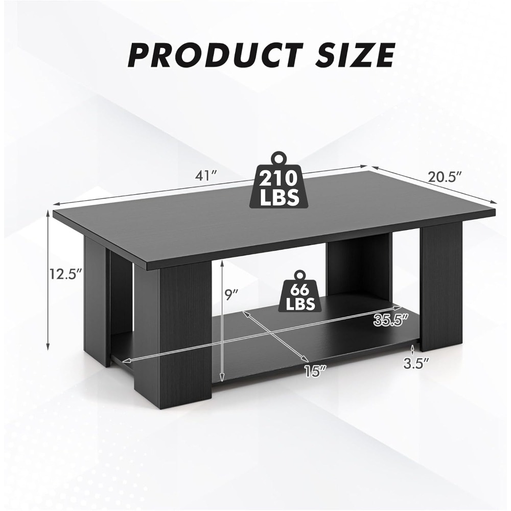 โต๊ะกาแฟทรงสี่เหลี่ยมทันสมัย 2 - Z. A. Furniture บทวิจารณ์และราคา