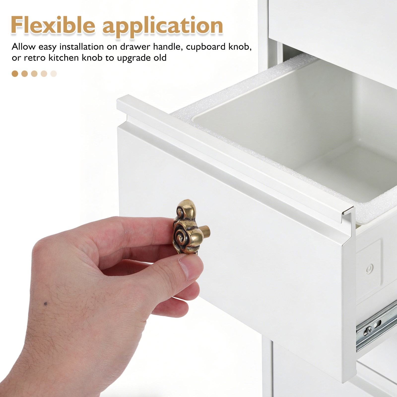 ลูกบิดลิ้นชักลายเมฆตกแต่ง ที่จ - Furniture Hardware Decorative บทวิจารณ์และราคา