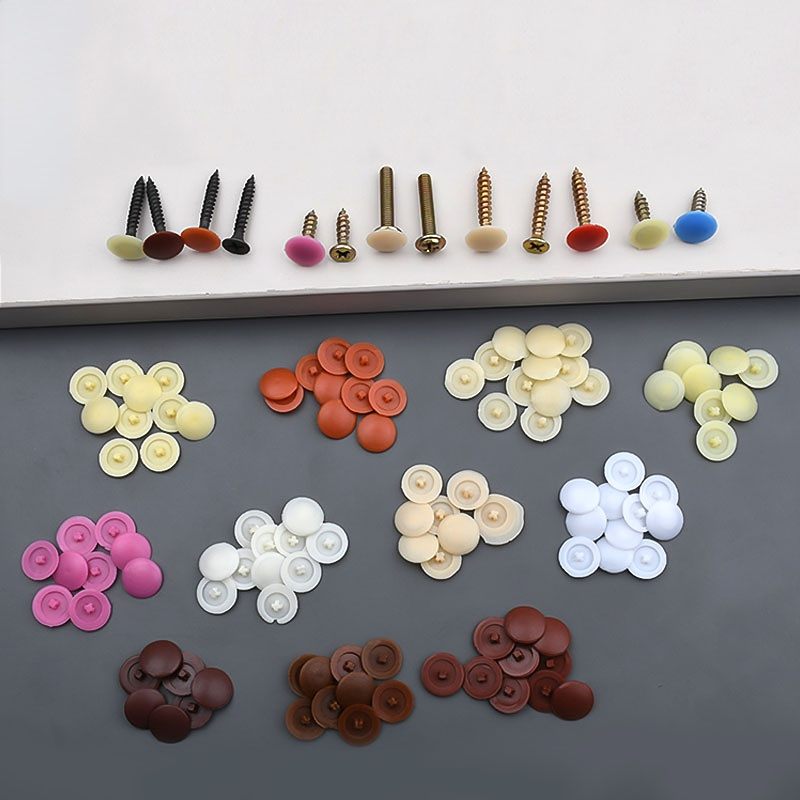100/500/1000 ชิ้นฝาครอบสกรูพลา - Furniture Hardware Decorative บทวิจารณ์และราคา