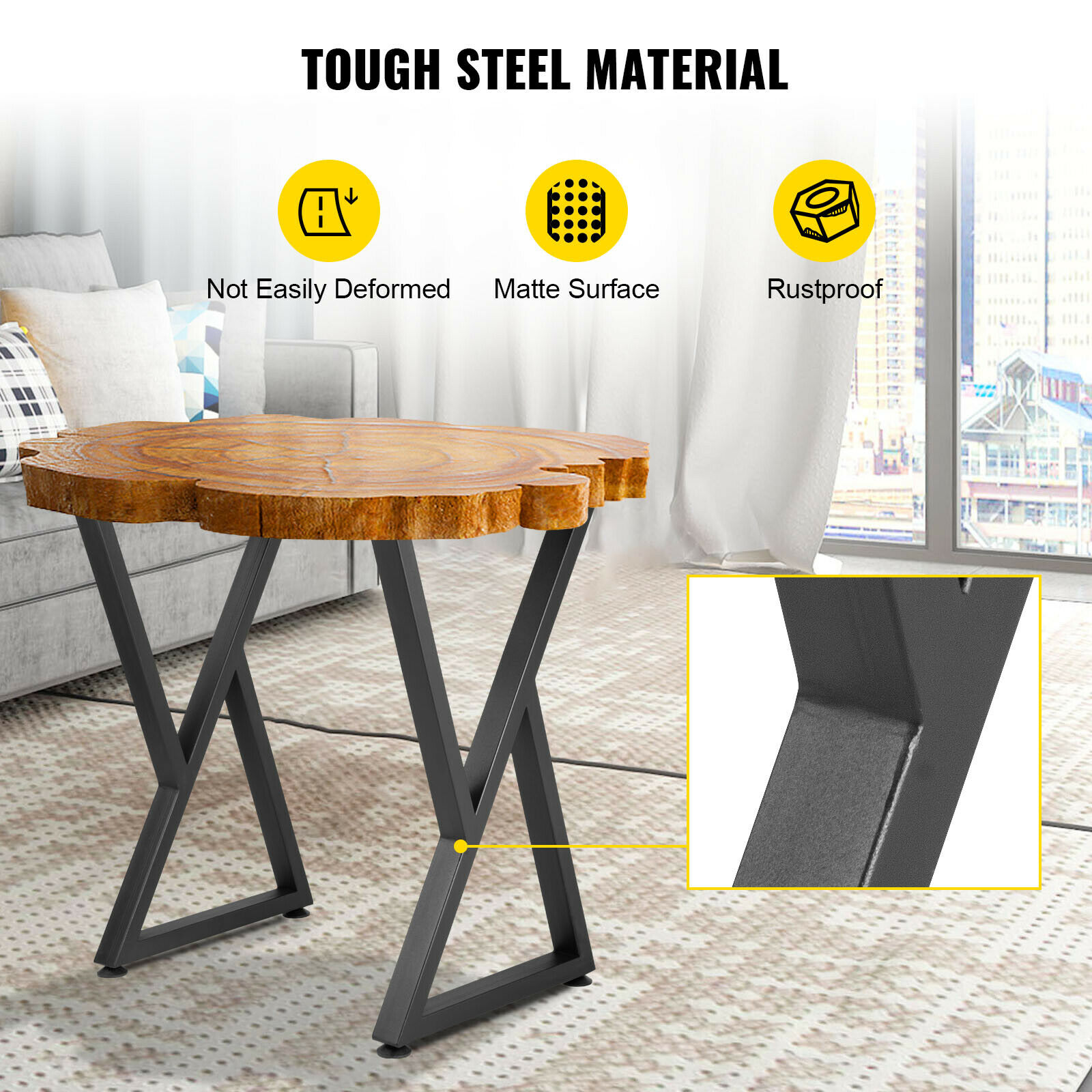 ขาโต๊ะโลหะรูปตัว Z ขนาด 28x18  - Z. A. Furniture บทวิจารณ์และราคา