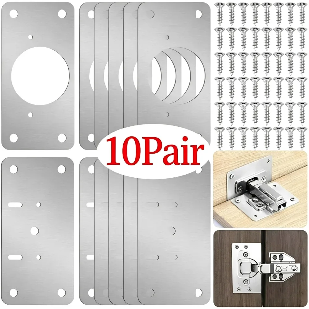 แผ่นซ่อมบานพับ 10/1 คู่ สำหรับ - Furniture Hardware Repair บทวิจารณ์และราคา