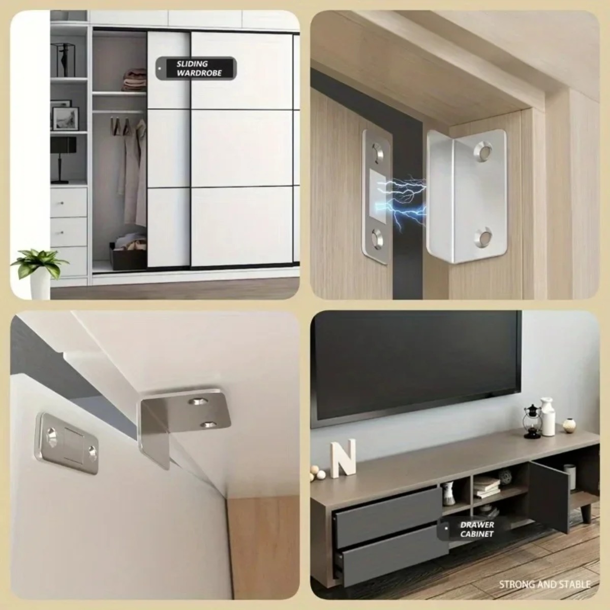1-20 ชิ้น ตัวล็อกประตูแม่เหล็ก - Magnetic Catch Door บทวิจารณ์และราคา
