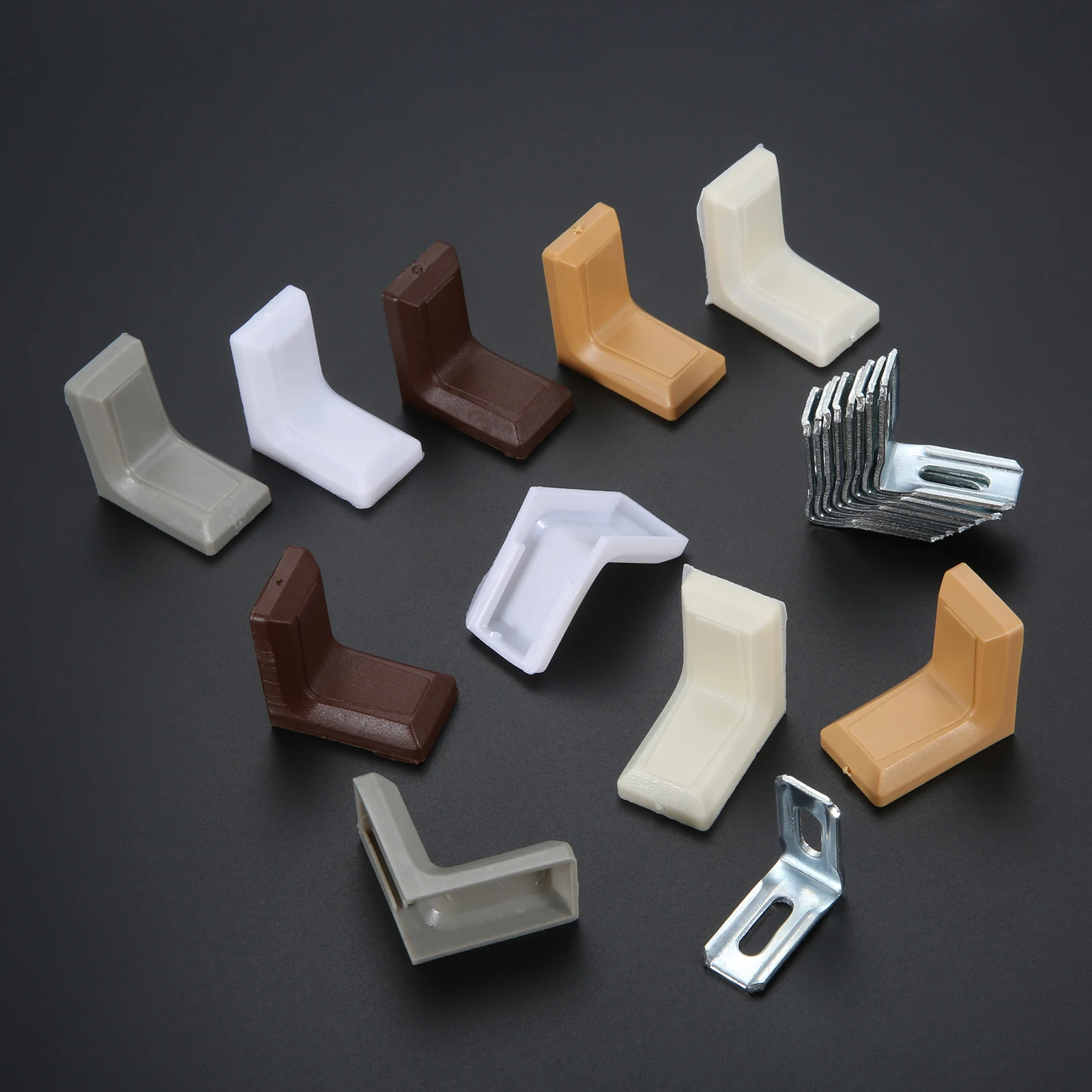20 ชิ้น 90 องศา L รูปร่างวงเล็ - Shelf Bracket Pair บทวิจารณ์และราคา