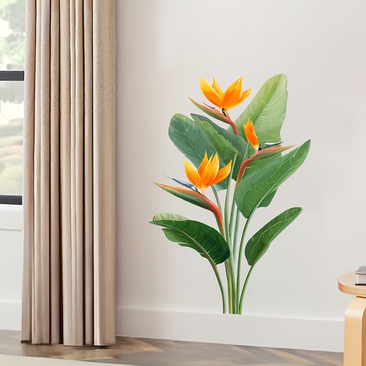 สติกเกอร์ติดผนังใบไม้ป่า 1 ชิ้ - Furniture Paradise & Hardware Ghaziabad Photos บทวิจารณ์และราคา