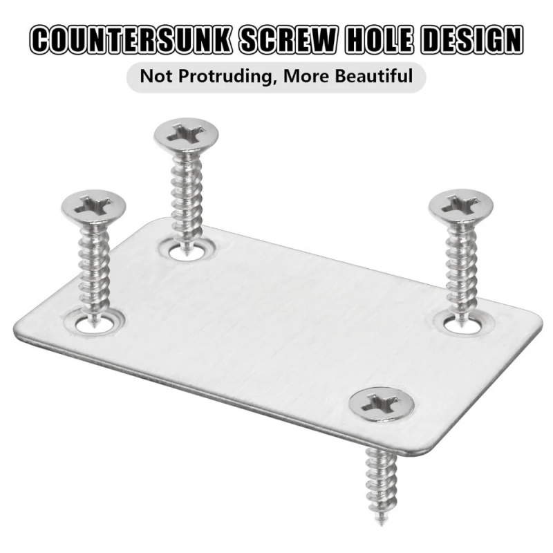 ขายึดรูปตัว L สแตนเลส 10 ชิ้น  - Furniture Joinery Hardware บทวิจารณ์และราคา