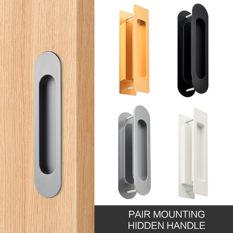 มือจับแบบฝังสำหรับประตูบานเลื่ - Z. A. Furniture บทวิจารณ์และราคา