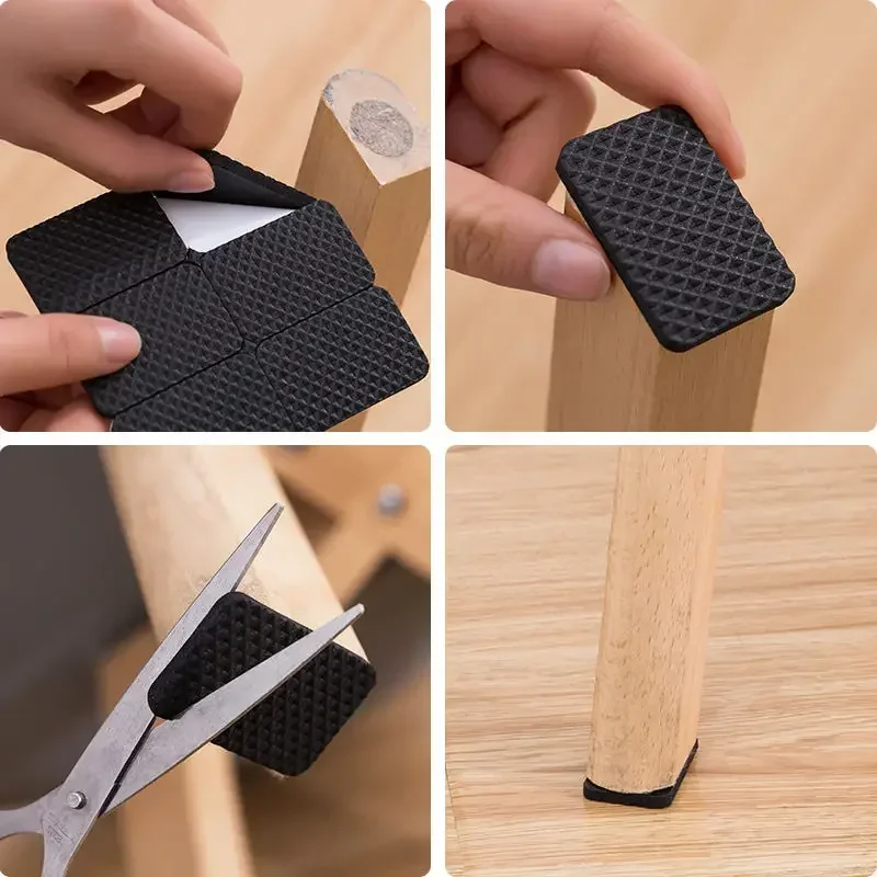แผ่นยางรองขาเก้าอี้ ป้องกันการ - Furniture Hardware Legs บทวิจารณ์และราคา