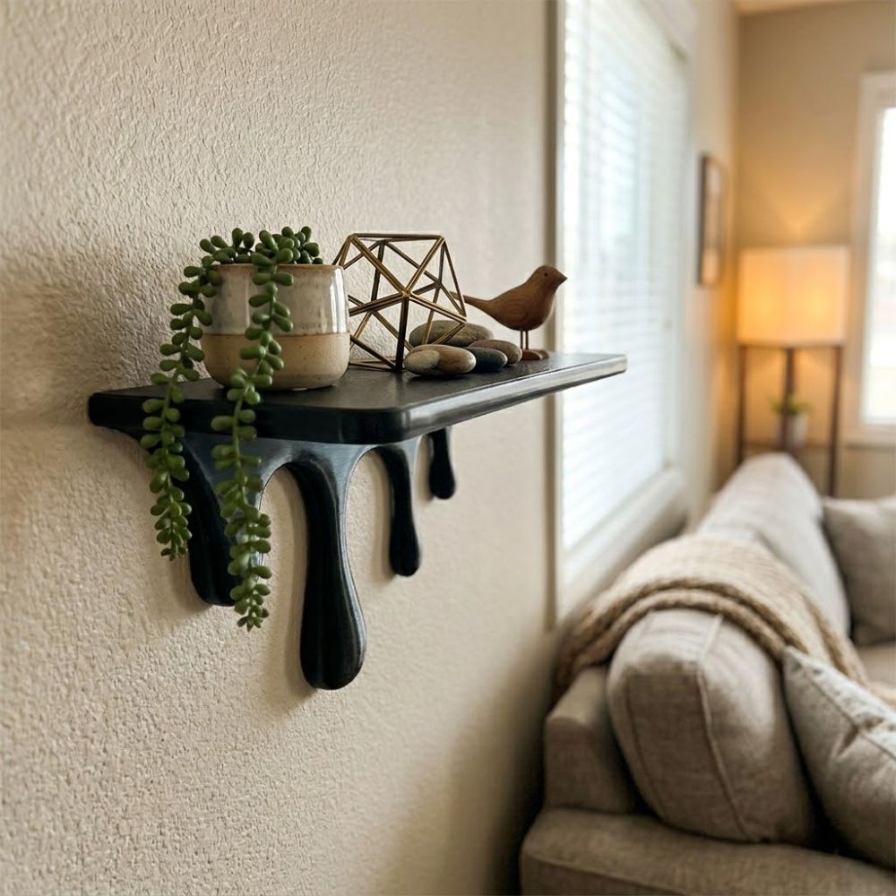 ชั้นวางของติดผนังแบบลอยตัวพิมพ - Shelf Bracket Pair บทวิจารณ์และราคา