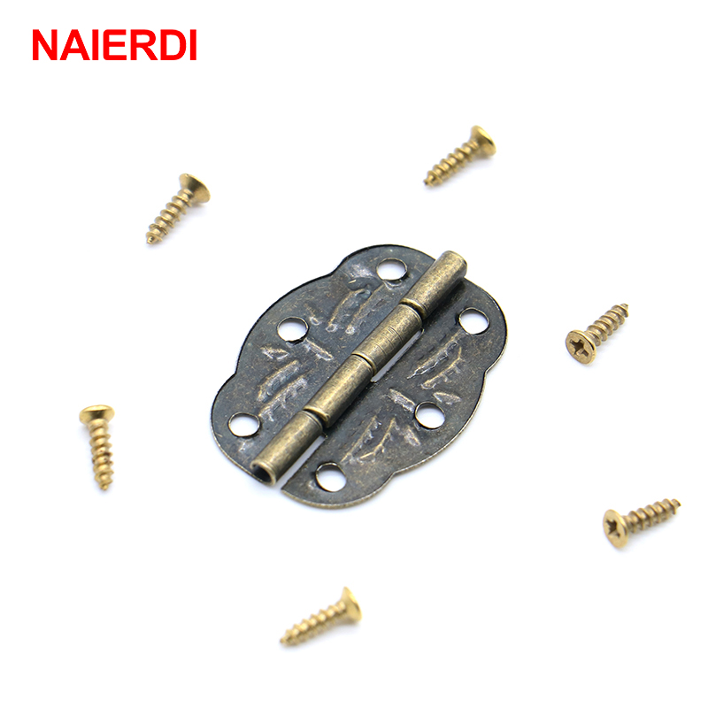 20Pcs NAIERDI Bronzeบานพับกล่อ - Furniture Hardware Vintage บทวิจารณ์และราคา
