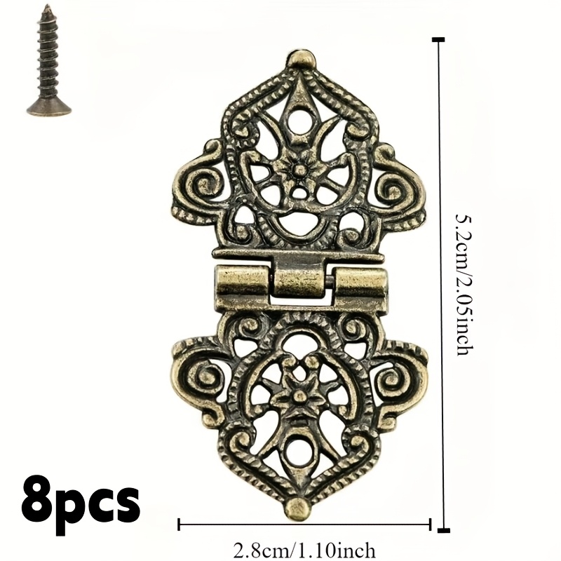 บานพับโลหะลายดอกไม้แบบวินเทจ 8 - Furniture Hardware Vintage บทวิจารณ์และราคา