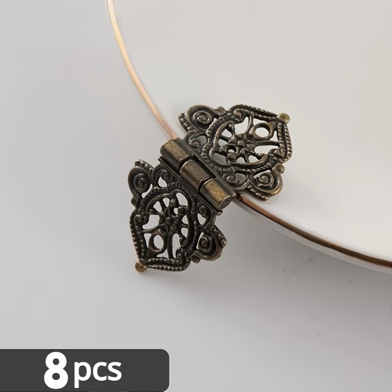 บานพับโลหะลายดอกไม้แบบวินเทจ 8 - Furniture Hardware Vintage บทวิจารณ์และราคา